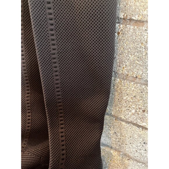 Eileen Fisher Brown Stretch Knit Wedge Boots - Picture 9 of 9